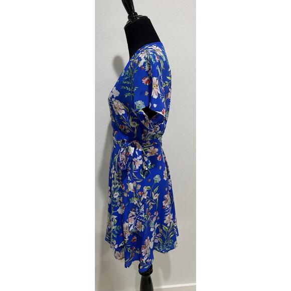 Yumi Kim Kennedy Wrap Dress Blue Floral Size Small - Picture 3 of 8